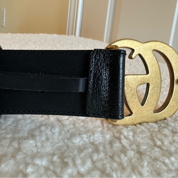 Authentic Gucci GG Marmont Wide Belt 75 - Picture 5 of 9